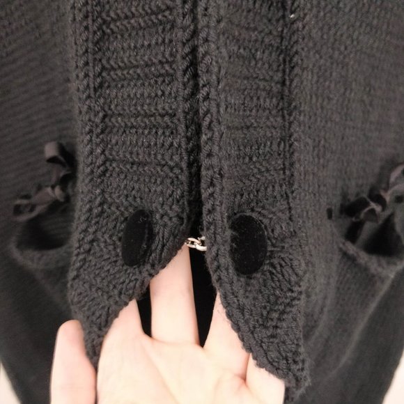 Twin-Set by Simona Barbieri Black Lace Duster L - Picture 4 of 12